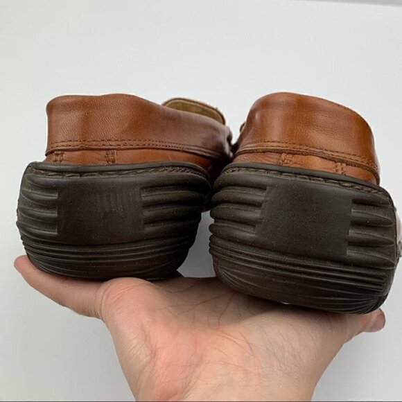 Cable & Co Mens loafers size 12 cognac brown Italian vintage leather main image 5